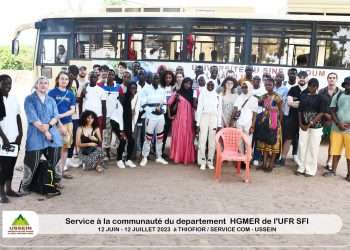 le Département Hydraulique génie rural, machinisme et énergies renouvelables de l'UFR SFI accompagne les populations du village de Thiofior ( à 15 km de Kaolack).