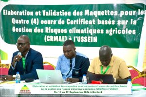 Création de quatre certificats basés sur la gestion des risques climatiques agricoles à USSEIN